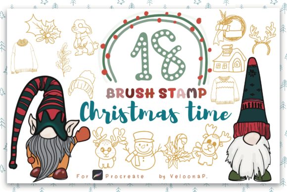 Brush Stamp Christmas Time: A Practical Guide to Holiday Digital Illustration in Procreate