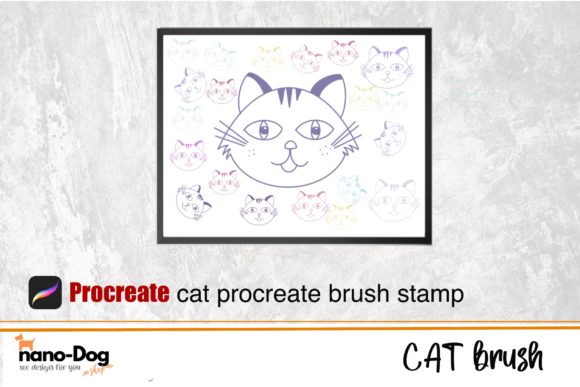 Cat Brush Stamp for Procreate