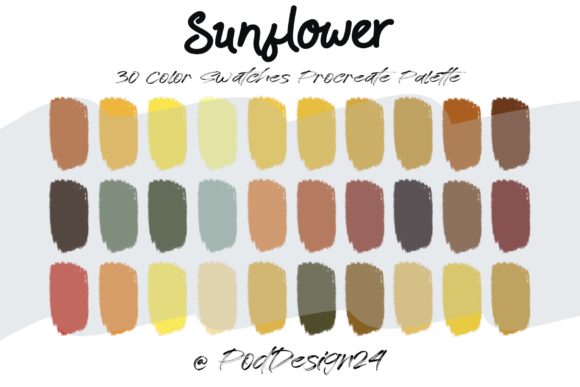 Evaluating the Procreate Color Palette Sunflower for Digital Artists