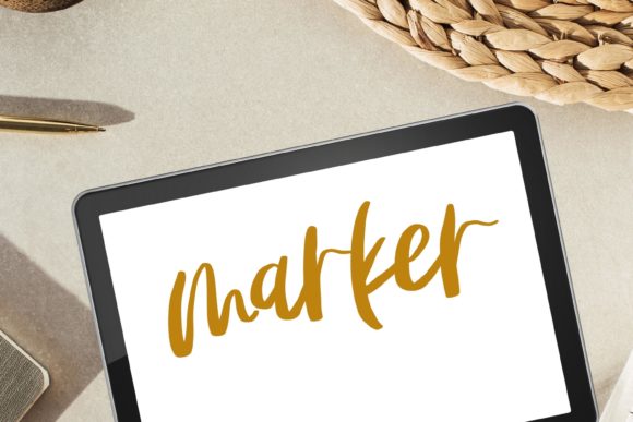 Marker Procreate Brush for Hand Lettering
