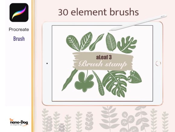 Procreate 30 Leaf Brush Stamps: Elevate Your Digital Art with Nature-Inspired Textures