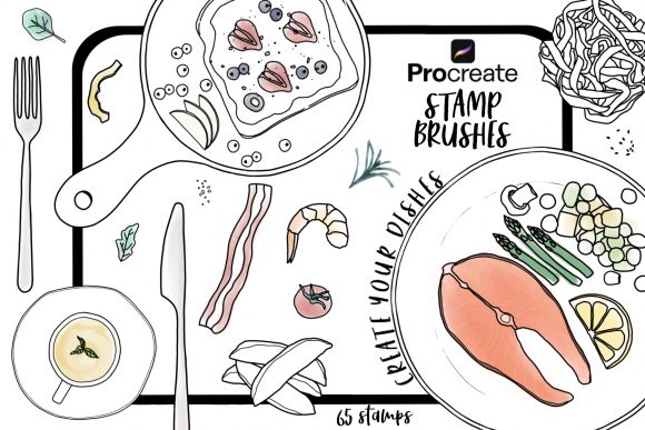 Procreate Stamp Brush: Create Your Dishes