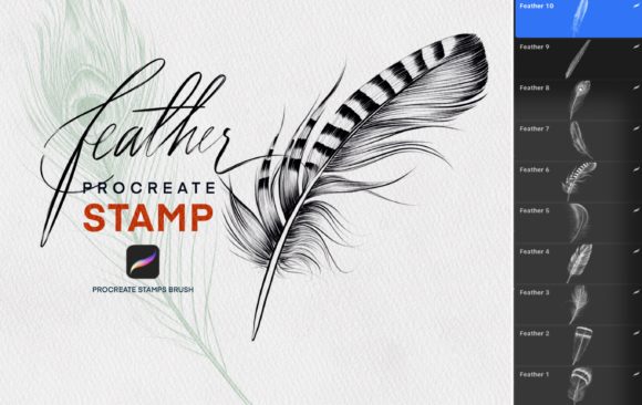 Refining Digital Texture with the Feather Procreate Stamp Brush