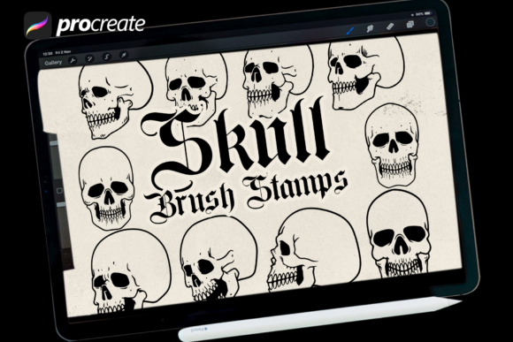 Skull Brush Stamp: Essential Digital Assets