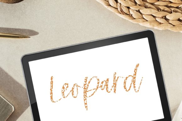 Unleash Wild Textures with the Leopard Print Procreate Lettering Brush