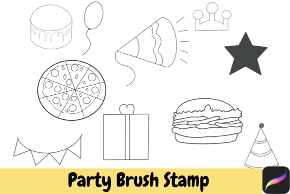 Unlocking Creative Joy with Party Procreate Hand Drawn Brush Stamps