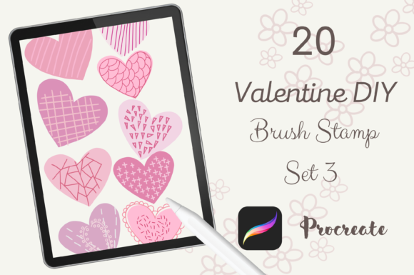 Unlocking Creative Potential: A Guide to the 20 Valentine DIY Brush Stamp Set 3 for Procreate