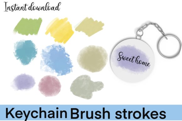 Unlocking Creative Potential with Keychain Paint Brush Strokes Clip Art