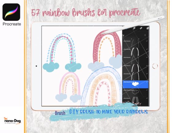 Unlocking Creative Potential with Procreate Brush Stamp 57 Rainbow Diy