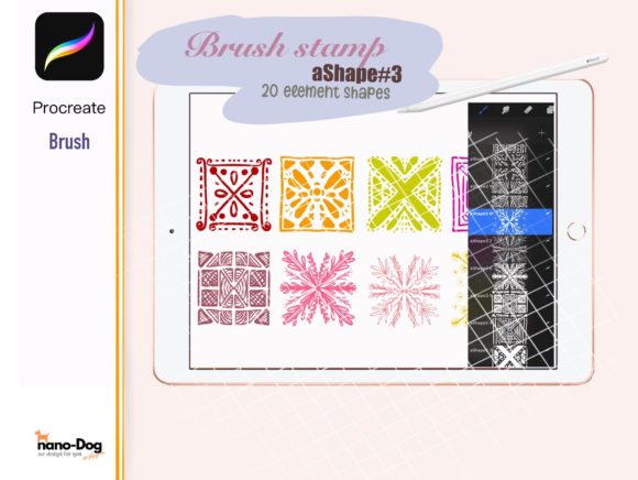 Unlocking Creative Potential with the Procreate 20 Shape Element Brush Stamp