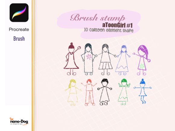 Unlocking Creativity with the Procreate 10 Cartoon Girl Shape Brush